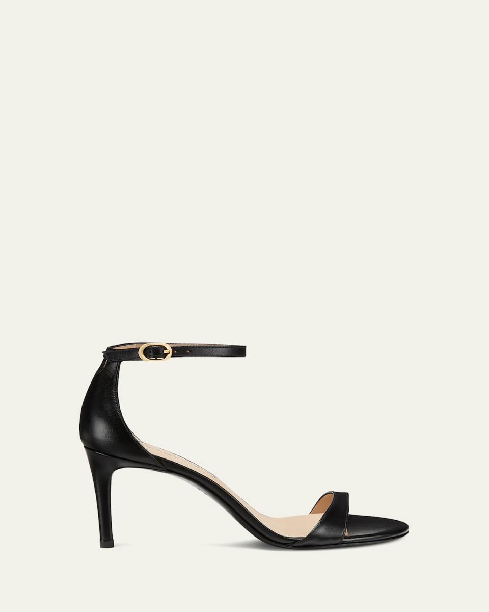 Nudist Leather Ankle-Strap Sandals